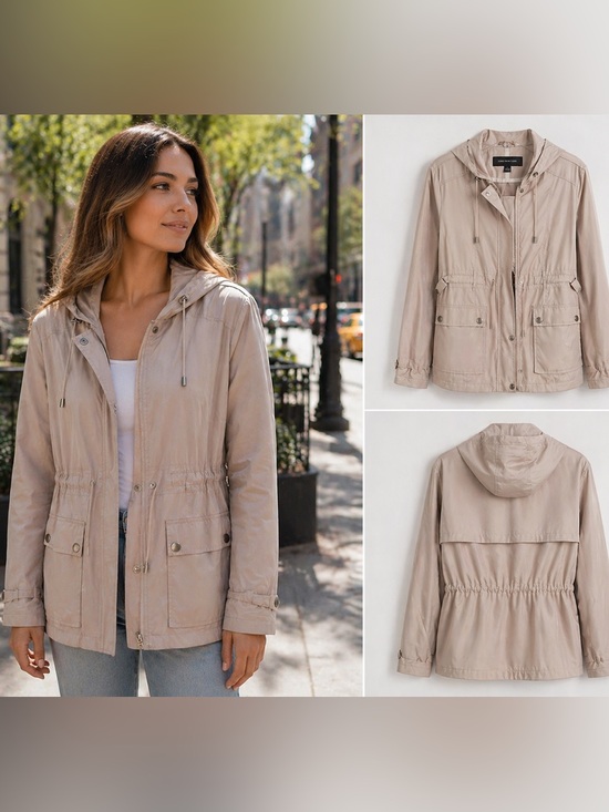 Jones New York Jackets & Blazers - Jones New York Women's Light Tan Utility Jacket - Excellent Condition